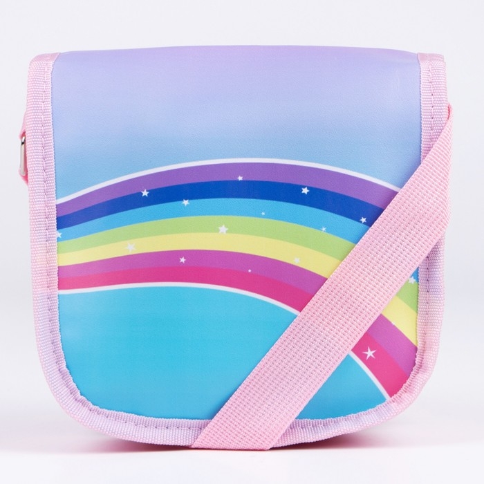 Сумка детская Happy moments на клапане, цвет розовый