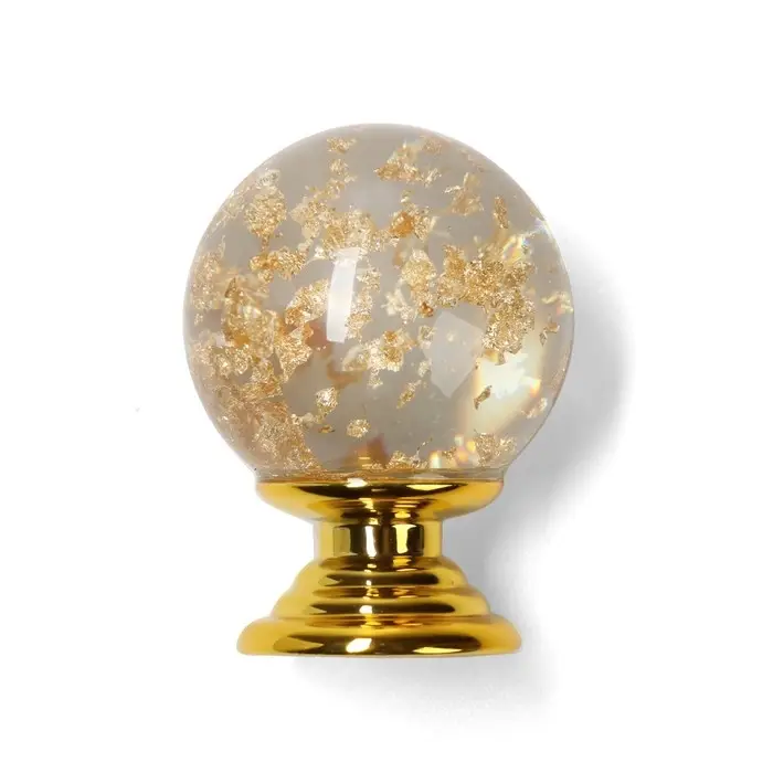 Ручка-кнопка CAPPIO PK106, d=25 мм, пластик, цвет золото