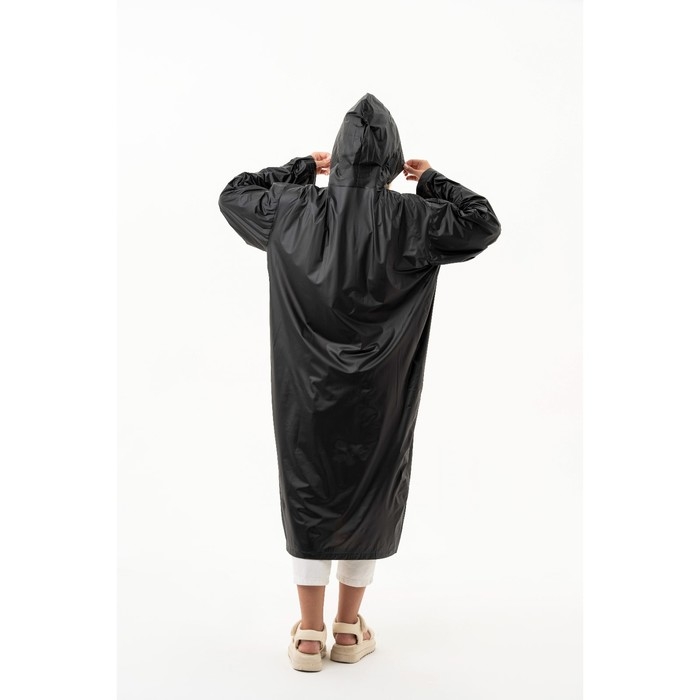 Дождевик взрослый плащ «На крыльях счастья», размер универсальный, размер 42-48, 60 х 110 см, цвет чёрный Дождевик взрослый плащ «На крыльях счастья», размер универсальный, размер 42-48, 60 х 110 см, цвет чёрный