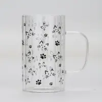 Кружка стеклянная «Кот», 350 мл