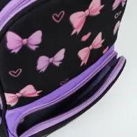 Ранец с эргономичной спинкой текстильный "Бантик"