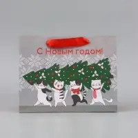 Пакеты подарочные новогодние &laquo;Чудесного Года&raquo;, набор 3 шт., 12&times;15&times;5.5 см, 23&times;18&times;10 см, 23&times;27&times;11.5 см