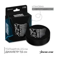 Шайба хоккейная Winter Star, взрослая, d=7.6 см