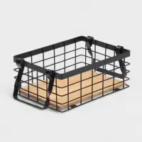 Корзина универсальная SAVANNA &laquo;Эстетика&raquo;, 25&times;18.3&times;10 см, чёрная