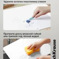 Доска для лепки пластиковая А3, ErichKrause Matt Total White, белая