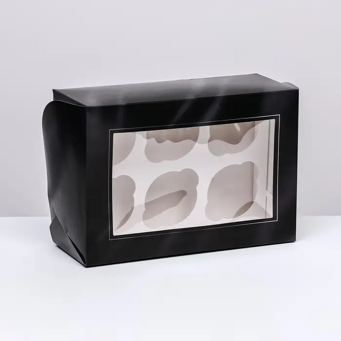 Упаковка на 6 капкейков с окном, &laquo;Лучшему мужчине&raquo;, 25&times;17&times;10 см