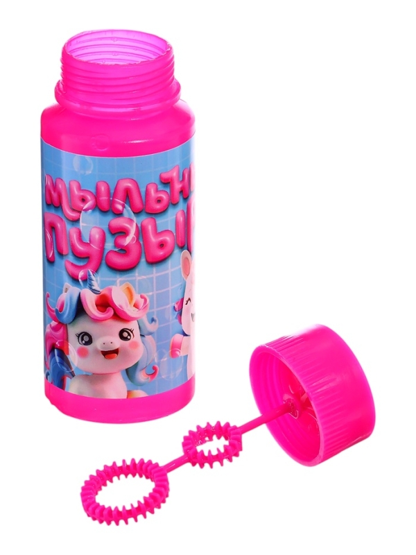 Мыльные пузыри , 95 мл цвет розовй (набор 15шт)