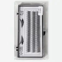 Набор накладных ресниц &laquo;Ласточкин хвост&raquo;, пучки, 12 мм, толщина 0.1 мм, изгиб С, 12 D