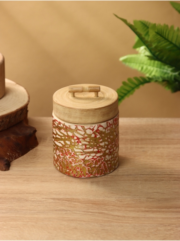 Банка для сыпучих продуктов 9х9х10 см, бамбук