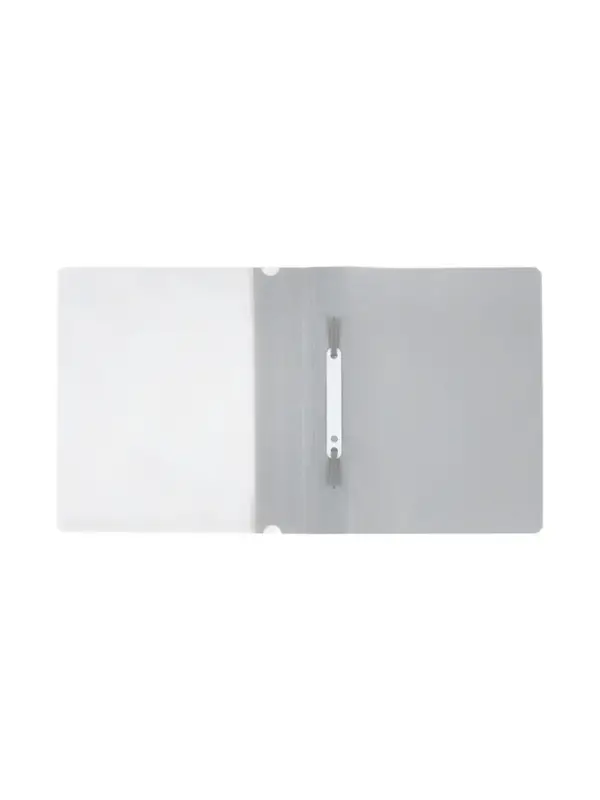 Папка-скоросшиватель Calligrata, А5, 180 мкм, серая с прозрачным верхом