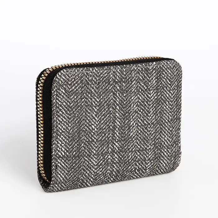 Кошелёк на молнии &laquo;Сердечко&raquo;, чёрный