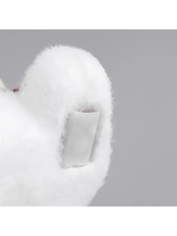 Светодиодная фигура &laquo;Мишка&raquo; 15&times;16&times;12 см, флок, от батареек CR2032&times;2, свечение тёплое белое