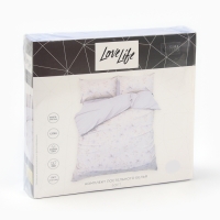 Постельное бельё LoveLife евро Soft 200х217см, 225х240см, 50х70см-2шт, хлопок, сатин, 125г/м²