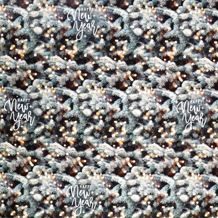 Упаковочная бумага на Новый год &laquo;Лес чудес&raquo;, 70&times;100 см, глянцевая