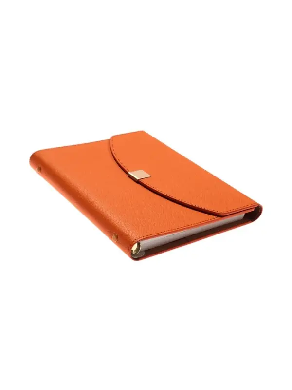 Органайзер на кольцах, A5, с клапаном, 80л, линия, к/зам, Оражевый Органайзер на кольцах, A5, с клапаном, 80л, линия, к/зам, Оражевый