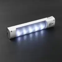 Светильник светодиодный с датчиком движения, 5 LED, 2 Вт, от батареек 3хAAA, 6500К, свечение холодное белое