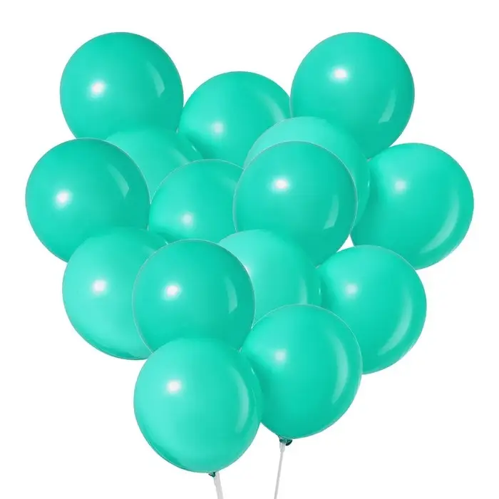Воздушные шары латексные 10 Воздушные шары латексные 10", пастель, 5 шт., бирюзовые