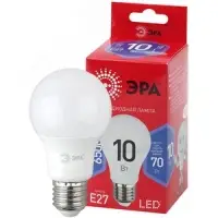 Лампа светодиодная LED 10 Вт 800Лм 6500К груша холодный E27 220-240В LED A60-10W-865-E27 Red Line