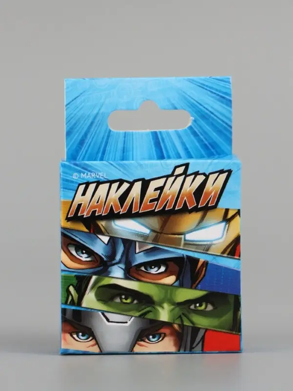 Наклейки для подарков &laquo;Супергерои&raquo;, 42 штуки в коробке, 3 &times; 4 см
