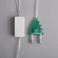 Гирлянда &laquo;Нить&raquo; 5 м с насадками &laquo;Ёжики цветные&raquo;, IP20, прозрачная нить, 20 LED, свечение мульти (RG/RB), мигание, 220 В