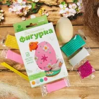 Набор для творчества. Декор яиц полимерной глиной &laquo;Курочка и цыплёнок&raquo;