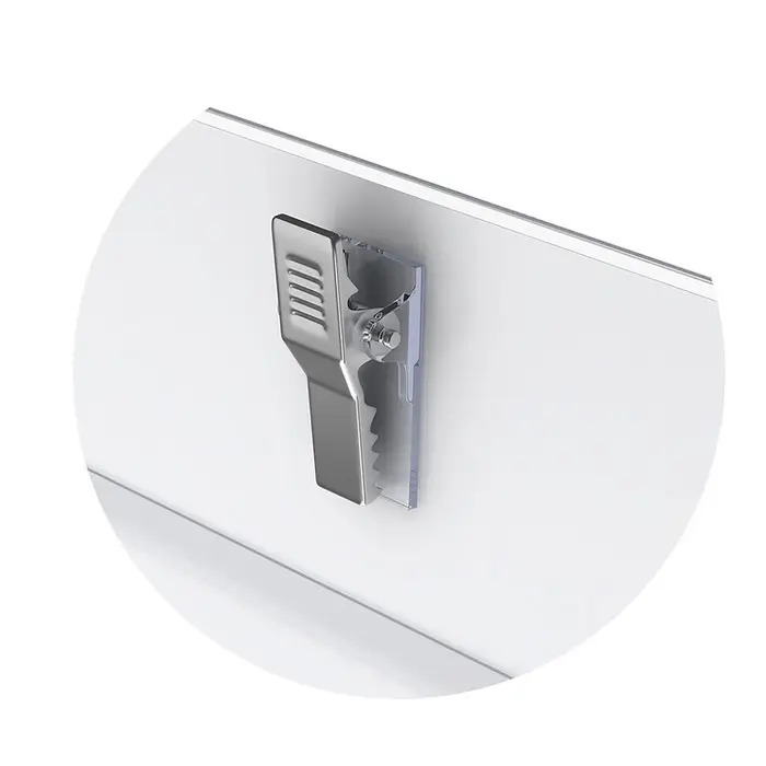 Бейдж горизонтальный 90×57 мм ErichKrause, пластик, с металлическим зажимом и булавкой