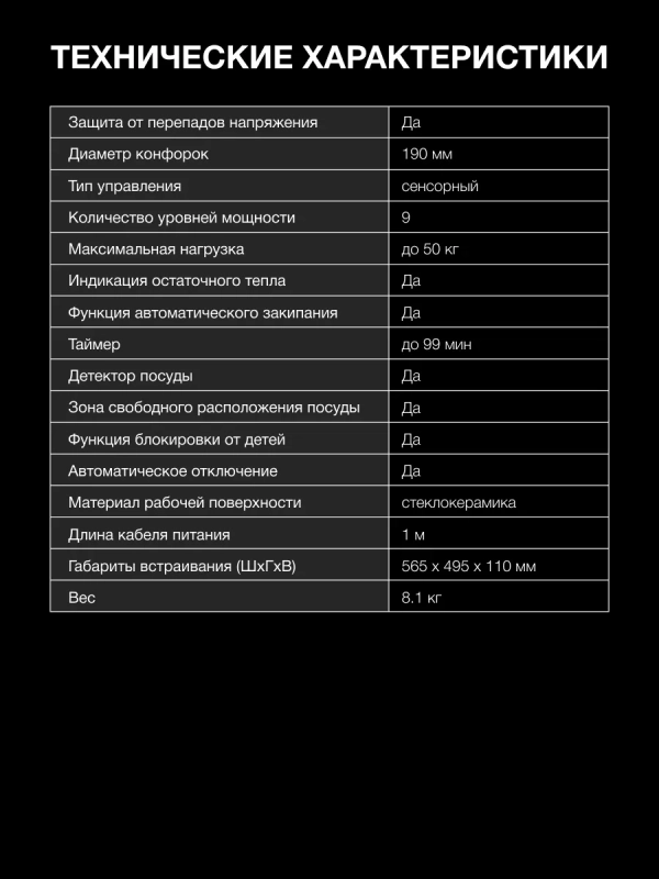Индукционная варочная поверхность HHI 6786 GR Индукционная варочная поверхность HHI 6786 GR