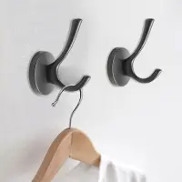 Крючок мебельный CAPPIO STRONG, двухрожковый, цвет черный