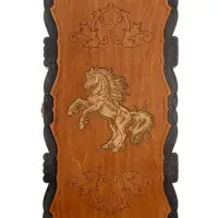 Нарды классические с гравировкой &laquo;Конь&raquo; 45&times;45 см, деревянные