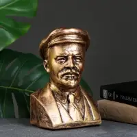 Бюст &laquo;Ленина&raquo;, фигурка полистоун, под бронзу, 14&times;21 см