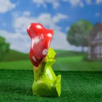 Садовая фигура из гипса &laquo;Лягушка улыбка под мухомором&raquo;, 27.5&times;12&times;23.5 см