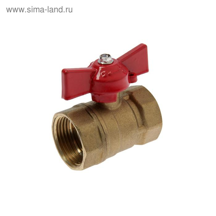 Кран шаровой Кран шаровой "СТМ" Оптима, внутренняя/внутренняя резьба 1", бабочка