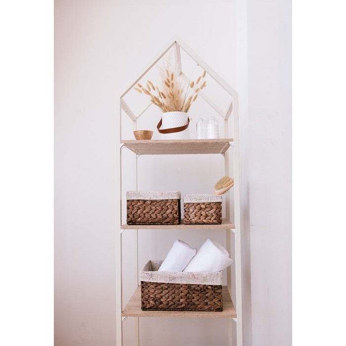 Корзины для хранения LaDо́m, ручное плетение, 4 шт, цвет коричневый Корзины для хранения LaDо́m, ручное плетение, 4 шт, цвет коричневый