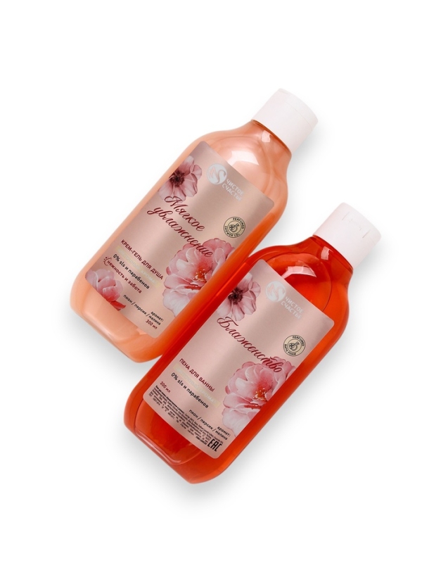 Подарочный набор Подарочный набор "Расцветай от счастья", гель для душа и пена для ванны, 2х300