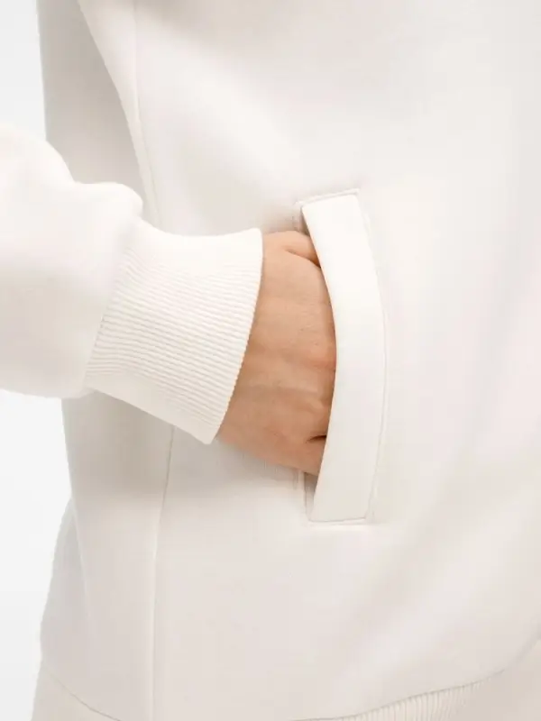 Бомбер унисекс AtmosWear, молочно-белый, размер S