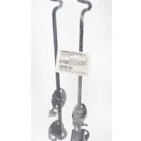Крючок ветровой LOCKLAND KV001, L=250 мм, нержавеющая сталь, черный, 2 шт.