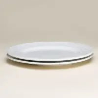 Тарелки SL Home &laquo;Винтаж фрэнч&raquo;, d=27 см, набор 2 шт., фарфор, белые