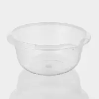 Миска с мерным делением, 2 л, пластик, прозрачная