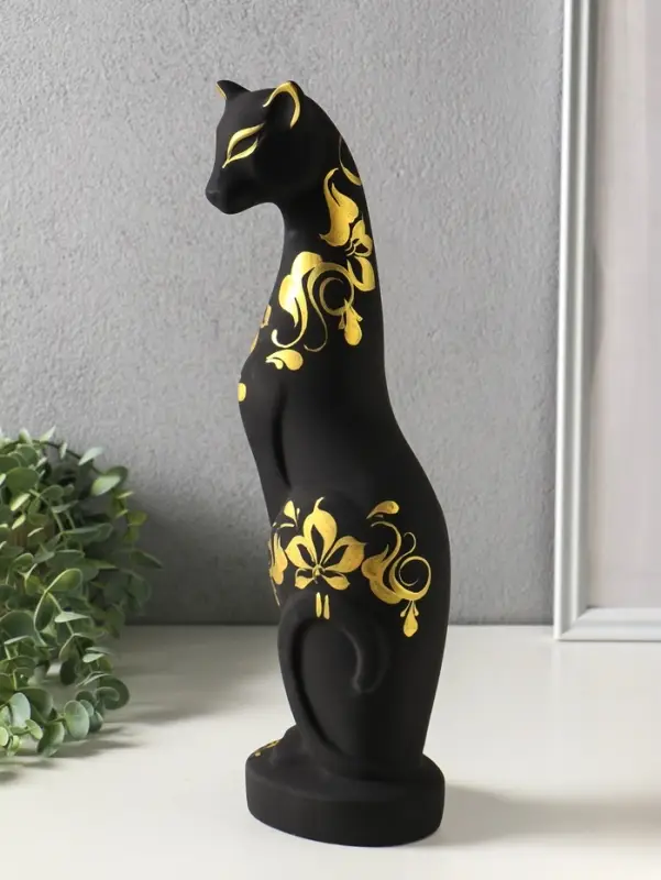 Копилка для денег &laquo;Кошка Багира&raquo;, 37 см, чёрный