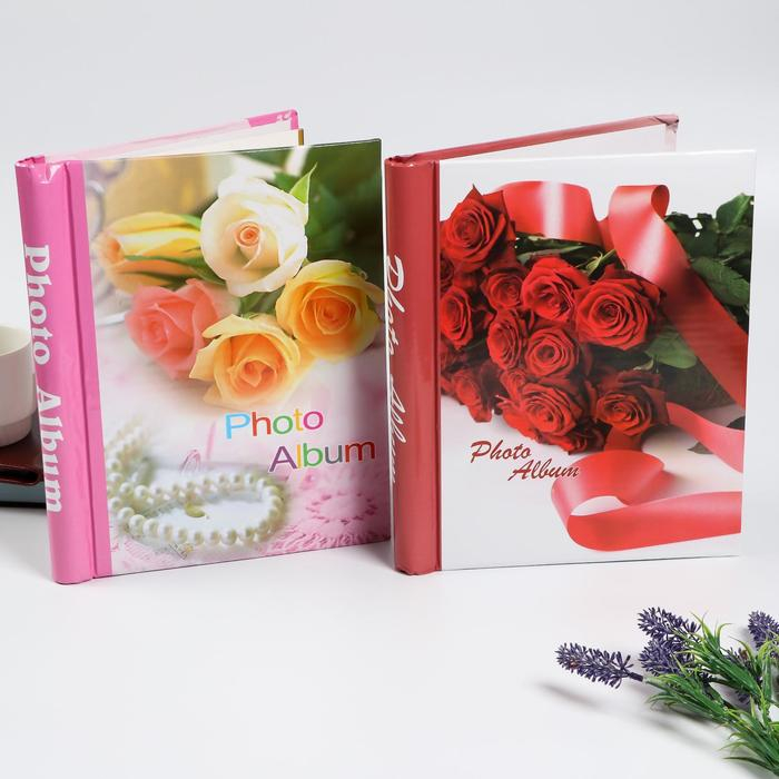 Фотоальбом магнитный 20 листов  Фотоальбом магнитный 20 листов "Энергия роз" МИКС 29х24х2 см