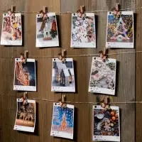 Гирлянда &laquo;Нить&raquo; 2 м, роса с насадками &laquo;Прищепки-оленёнок&raquo;, IP20, серебристая нить, 20 LED, от батареек АА&times;2, свечение тёплое белое