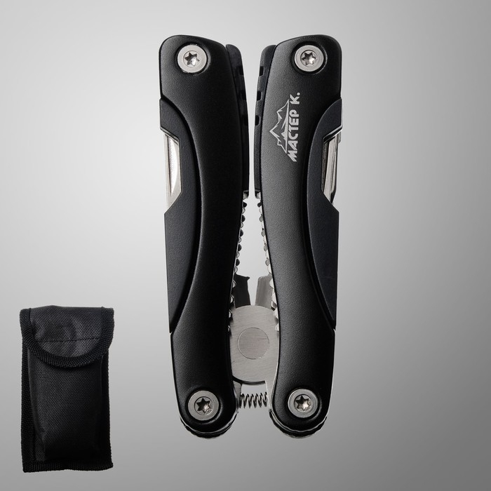 Мультитул 9в1 в чехле, рукоять черная,  9х3,5х2,5см Мультитул 9в1 в чехле, рукоять черная,  9х3,5х2,5см