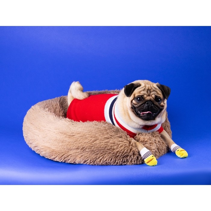 Носки нескользящие, размер M (3/4 * 7,5 см), набор 4 шт, цыпленок Носки нескользящие, размер M (3/4 * 7,5 см), набор 4 шт, цыпленок