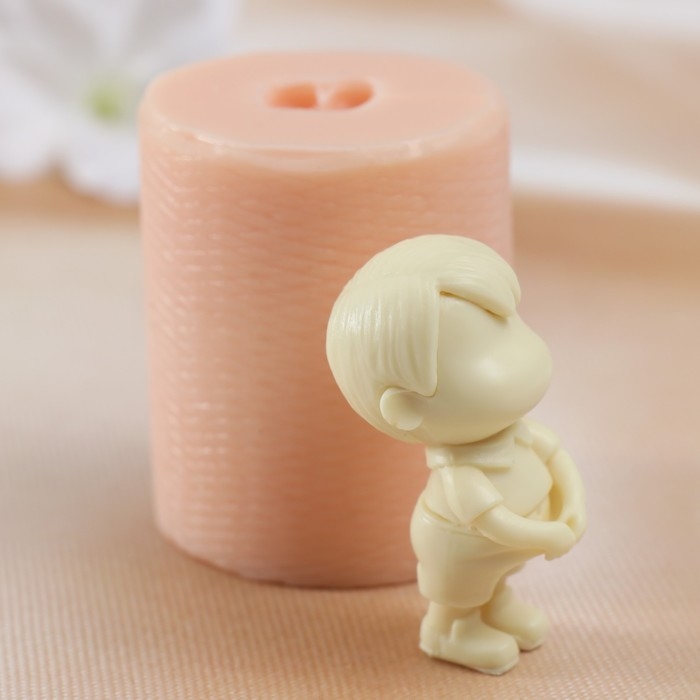 Молд силиконовый Молд силиконовый " Мальчик" 4,5х4,2х5,5 см (издел. 5х2,5х2,7 см)