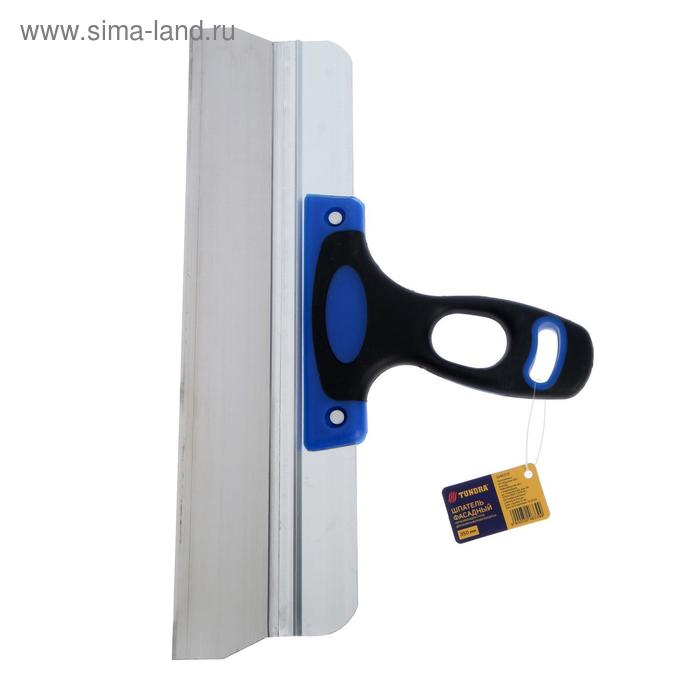 Шпатель фасадный ТУНДРА, 350 мм, нержавеющая сталь, двухкомпонентная рукоятка Шпатель фасадный ТУНДРА, 350 мм, нержавеющая сталь, двухкомпонентная рукоятка