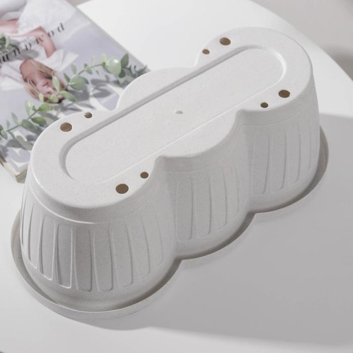 Ящик для цветов с поддоном «Гусеница», цвет МИКС Ящик для цветов с поддоном «Гусеница», цвет МИКС