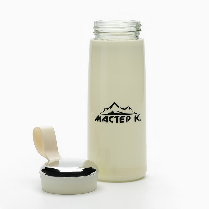 Бутылка для воды, 400 мл,  Бутылка для воды, 400 мл, "Мастер К", стекляннная, желтая