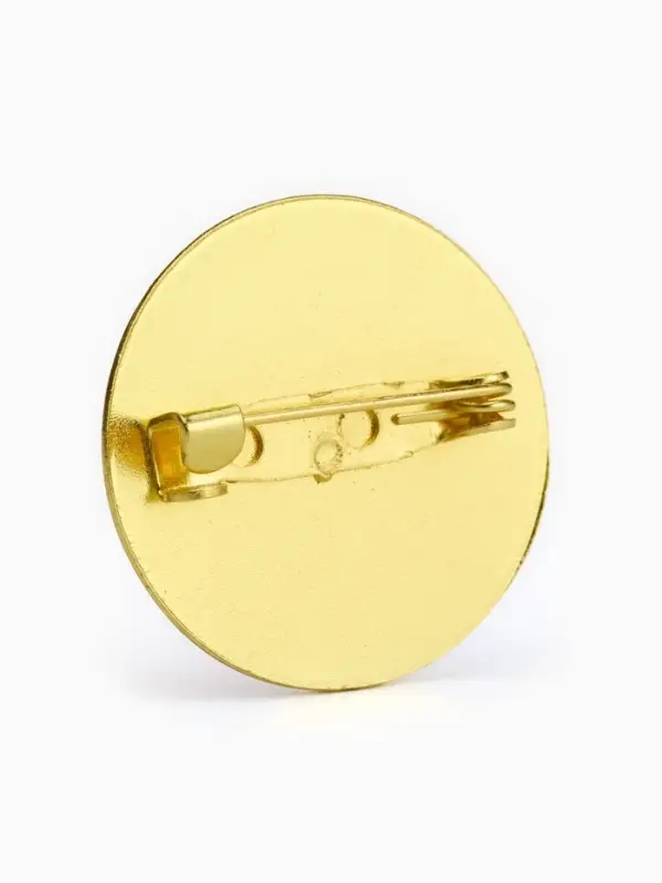 Значок круглый &laquo;9 мая&raquo;, 2.5 см, цветной в золоте