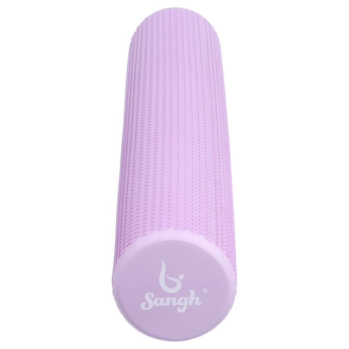 Ролик массажный Sangh, 90х15 см, цвет фиолетовый Ролик массажный Sangh, 90х15 см, цвет фиолетовый