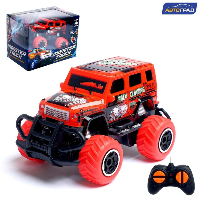 Джип радиоуправляемый «Граффити», работает от батареек, цвет красный Джип радиоуправляемый «Граффити», работает от батареек, цвет красный